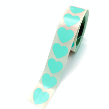 Sluit Stickers | Klein Hartje Mint (50 stuks)