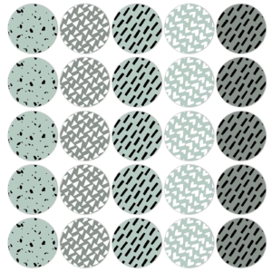 Kado Stickers | Cool Petrol Shapes (10 stuks)