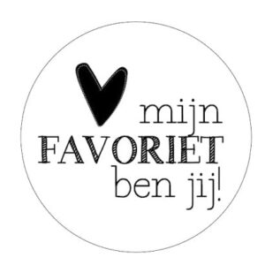 Kado Stickers | Mijn favoriet ben jij (10 stuks)