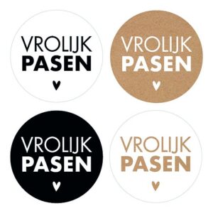 Kado Stickers | Vrolijk Pasen (12 stuks )