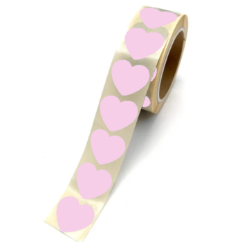 Sluit Stickers | Klein Hartje Roze (50 stuks)