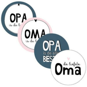 Kado Stickers | Opa & Oma assorti (12 stuks)