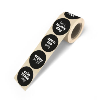 Kado Stickers | Celebrate Zwart (10 stuks)