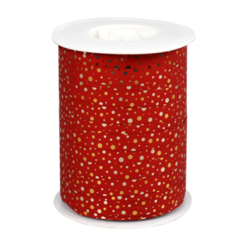 Krullint | Rood gouden Stip | 10mm (5m)