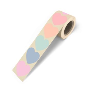 Kado Stickers | Hart Pastel Mix (10 stuks)