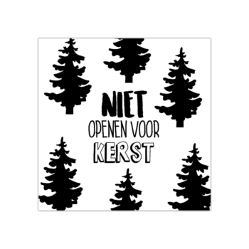 Kado Stickers | Niet openen voor kerstavond (10 stuks)