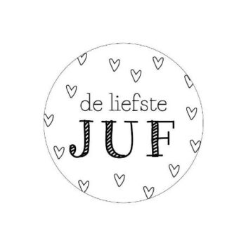 Kado Stickers | De liefste juf (10 stuks)