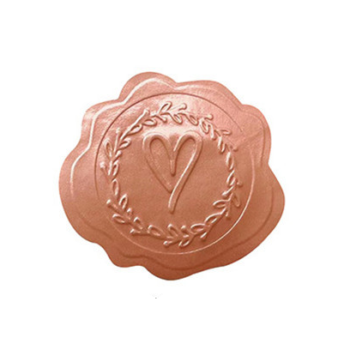 Kado Stickers | Zegellak Embossed Terra (10x)
