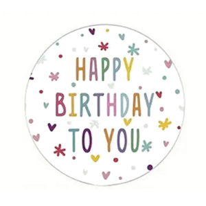 Kado Stickers | Happy Birthday Color (10x)