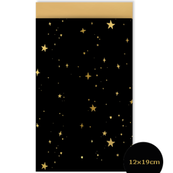 Kadozakje | Stars by Night zwart/goud (M)