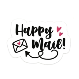 Kado Stickers | Happy mail met enveloppe (10x)