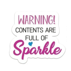 Kado Stickers | Warning Full of Sparkle (10x)