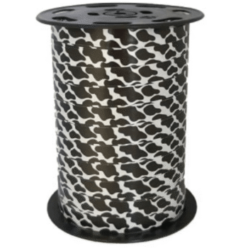 Krullint | Dierenprint Zwart-Wit| 10mm (5m)
