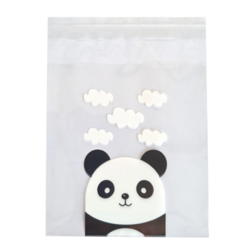 Kadozakje | Transparant Panda Zwart/Wit (10 stuks)