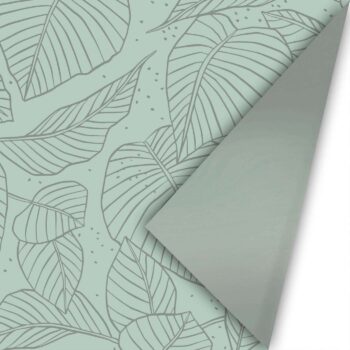 Kadopapier | Lovely Leaves Salie glans (50cmx3m)