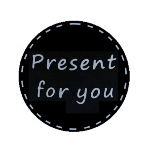 Kado Stickers | Present for you zwart/wit  (10x)