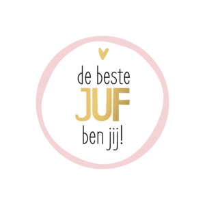 Kado Stickers | De beste juf ben jij  (10x)