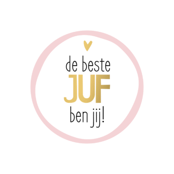 Kado Stickers | De beste juf ben jij (10x)