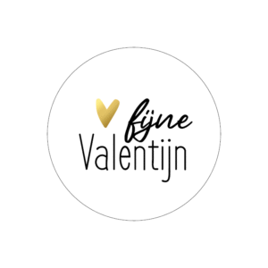 Kado Stickers | Fijne Valentijn - Gold Foil (10x)
