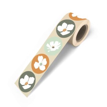 Kado Stickers | Fresh Flowers  Green (12 stuks)