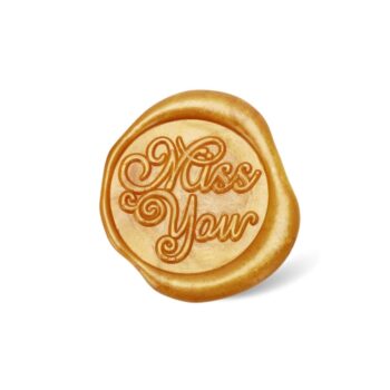 WAX SEAL | Lakzegel stempel Miss you verguld