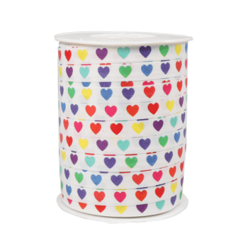 Krullint | Colorful Hearts - 10mm (5m)