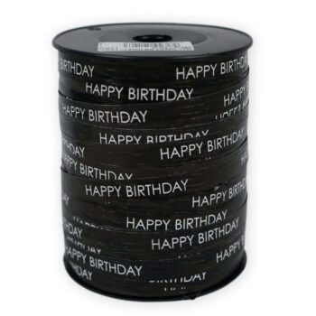 Krullint | Happy Birthday Zwart | 10mm (5m)