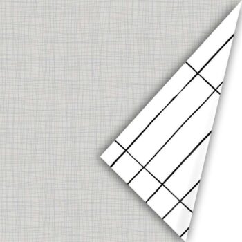 Kadopapier | natural woven Grijs- Wit (50cmx3m)