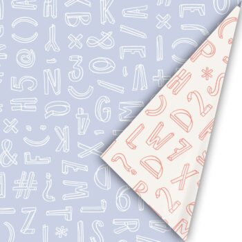 Kadopapier | TypoGraphic Lila (50cmx3m)