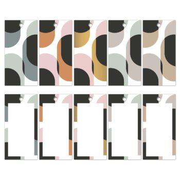 Kadolabel | Retro Shapes (set van 5)
