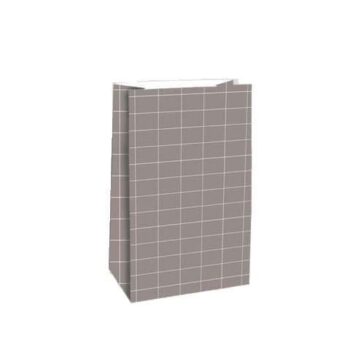 Blokzakje | Raster in Warm Grijs (M)