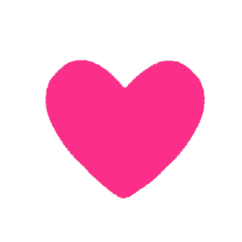 Kado Stickers | Hartje Neon Roze (10x)