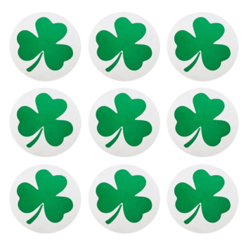Kado Stickers | Geluks Klavertje - groen (10x)