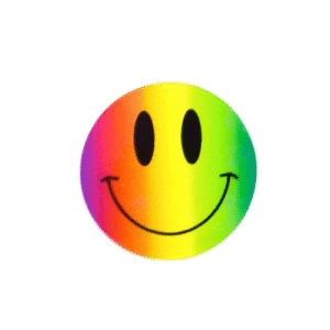 Kado Stickers | Smiley multi color   (10x)