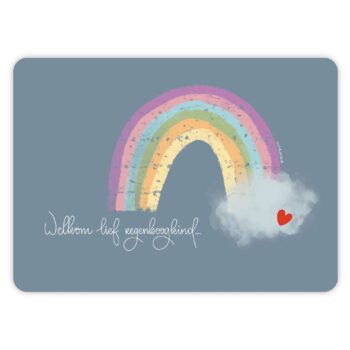 Ansichtkaartje | Welkom lief regenboogkind