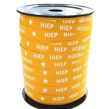 Krullint | Hiep Hiep Hoera - Oker | 10mm (5m)