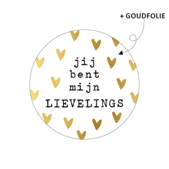 Kado Stickers | Jij bent mij lievelings.. (10x)