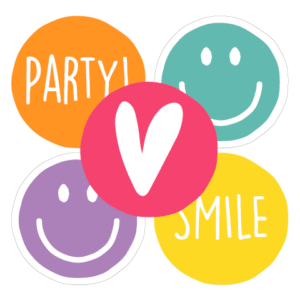 Kado Stickers | Smile Party  5 varianten (10x)