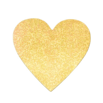 Kado Stickers | Hartje Glitter Goud (10x)