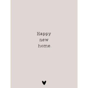 Ansichtkaartje | Happy new Home