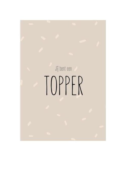 Kaart sloef jijbenteentopper