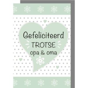 Ansichtkaartje | Een Kleinkind - Dubbel met enveloppe