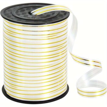 Krullint | Wit Goud gestreept | 10mm (5m)