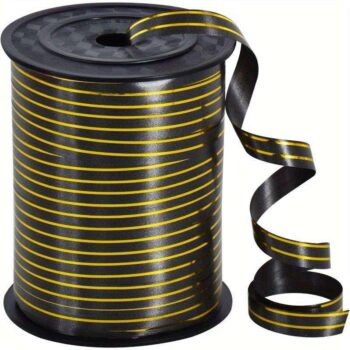 Krullint | Zwart Goud gestreept | 10mm (5m)