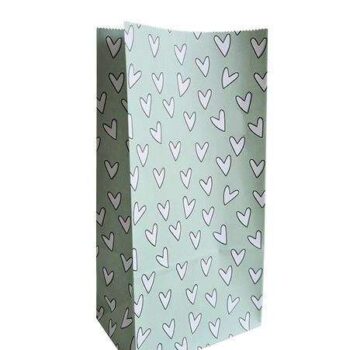 Blokzakje | Sweet Hearts Mint-Wit (M)