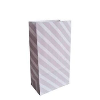 Blokzakje | Diagonal lines Lila Wit (S)
