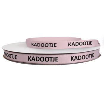 Kado Lint | Satijnlint Kadootje Roze  | 12mm p/5m