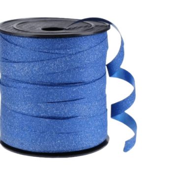 Krullint | Blauw Glitter  | 10mm (5m)