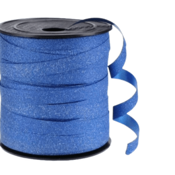 Krullint | Blauw Glitter  | 10mm (5m)