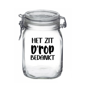 Snoeppot | Het zit D'rop Bedankt